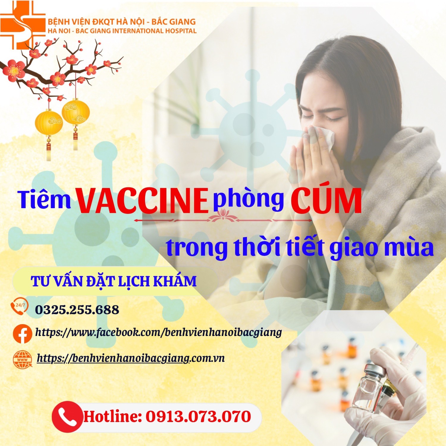 Tiêm vaccine phòng cúm trong thời tiết giao mùa